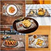 Coffee Time Placemats Set of 4, 12x18 Inch Farmhouse Retro