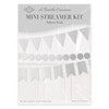 Beistle 53585-S Foil Mini Streamer Kit, 6" x 18', Silver