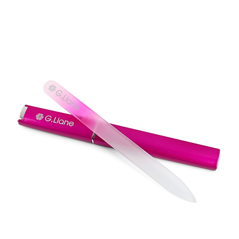 G.Liane Glass Nail File, Professional Crystal Glass Nail File, With