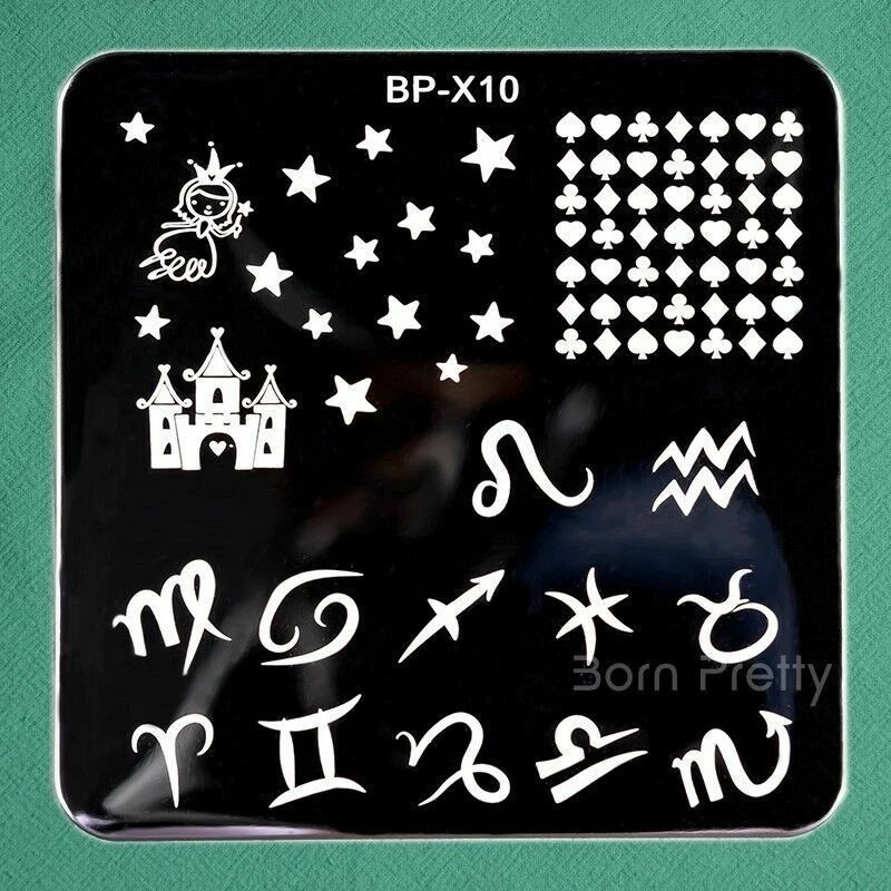Born Pretty Nail Art Stamping Zodiac Design DIY Manicure Template