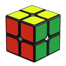 ROXENDA Magic Cube Speed Cube - Easy Turn & Smooth Game, Super Durable Sticker with Vibrant Colours (2 x 2 x 2)
