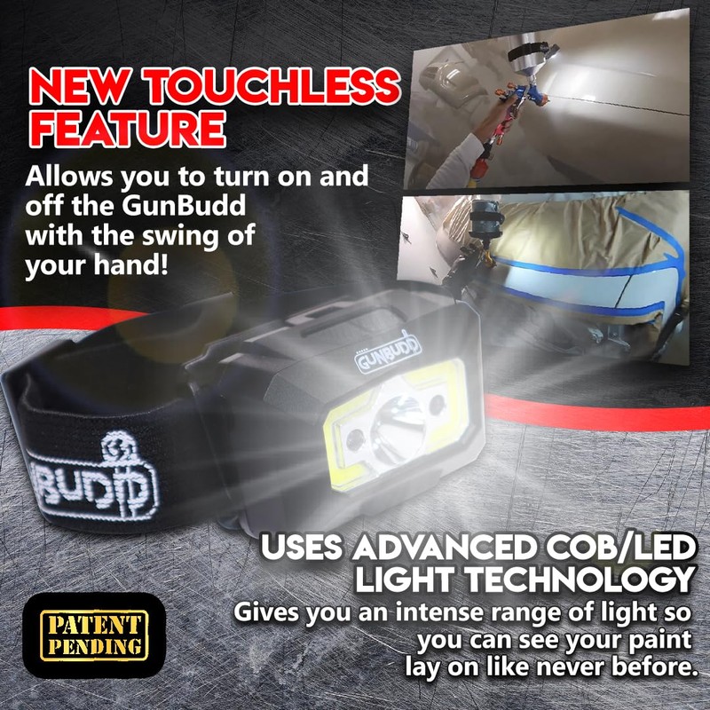GunBudd Universal Spray Gun Ultra Lighting System COB/LED (Automotive Spray