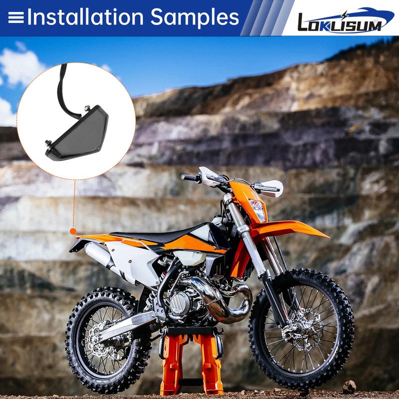 LOKLISUM Motorcycle Rear Light High Brightness and Easy Installation Brake