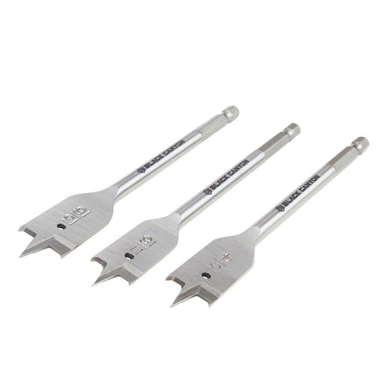 BLACK CANYON 13PCS Spade Bit Set for Wood, Heavy Duty