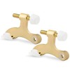 KOVOSCH 2 Pack Hinge Pin Door Stopper Bright Brass -