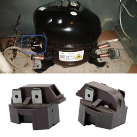 Refrigerator PTC Compressor Starter Relay 2262185 Replacement for Whirlpool Maytag Admiral Amana Igloo Jenn-Air Ken-more Magic Chef Norge Roper 10097202 WR7X194 5303007173 IC102 66858-1 66857-2(2 Pcs)