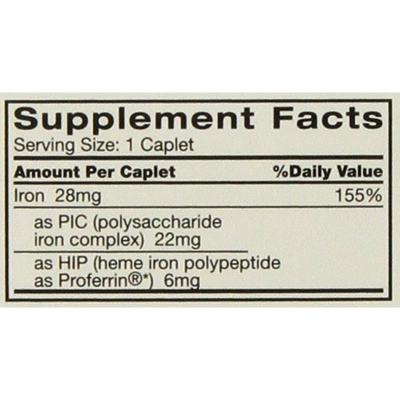 Feosol Bifera Iron Supplement Hip & Pic Dual Iron Formula