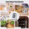 BaldrTherm 2.2'' Digital Thermometer and Hygrometer Meter, Solar-Powered Indoor Temperature
