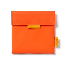 Roll'eat ®- Snack'n'Go Fluor | Wiederverwendbarer und Ökologischer Snackhalter ohne BPA (Orange)