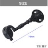 TERF® 75mm Heavy Duty Antique Black Cabin Door Hook and