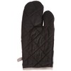 LOVELY CASA cu1490056/Cotton Double Oven Glove/Mitt Grey/Pearl 21 X 35