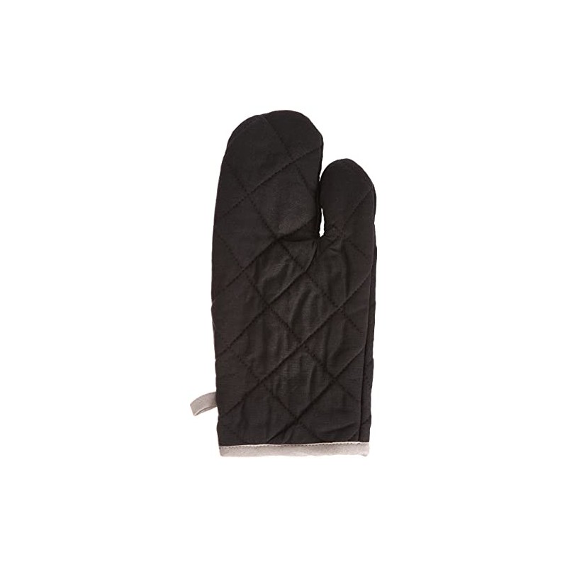LOVELY CASA cu1490056/Cotton Double Oven Glove/Mitt Grey/Pearl 21 X 35
