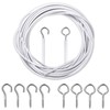Welidoyaa Net Curtain Wire and Hooks Set 4M Curtain wire