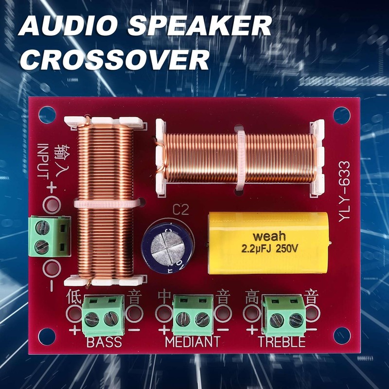 Iegefirm 2 Pieces 200 W 3 Way Audio Speaker Crossover