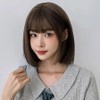 Short full wig straight cut style wig (WFLOQYT) / 단발 통가발 일자컷 스타일 가발 (WFLOQYT)