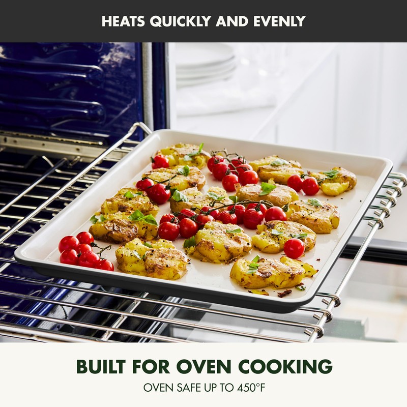 GreenPan Bakewell 13"x18" Baking Sheet Pan, Healthy Ceramic Nonstick Bakeware,