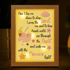 KAPJHRX Baptism Gifts for Girl - Baby Baptism Gifts for Girl, Baby Christening Gifts for Girls,Nursery Decor Night Light,Baptism Gift for Girl, Christening Keepsakes for Girl