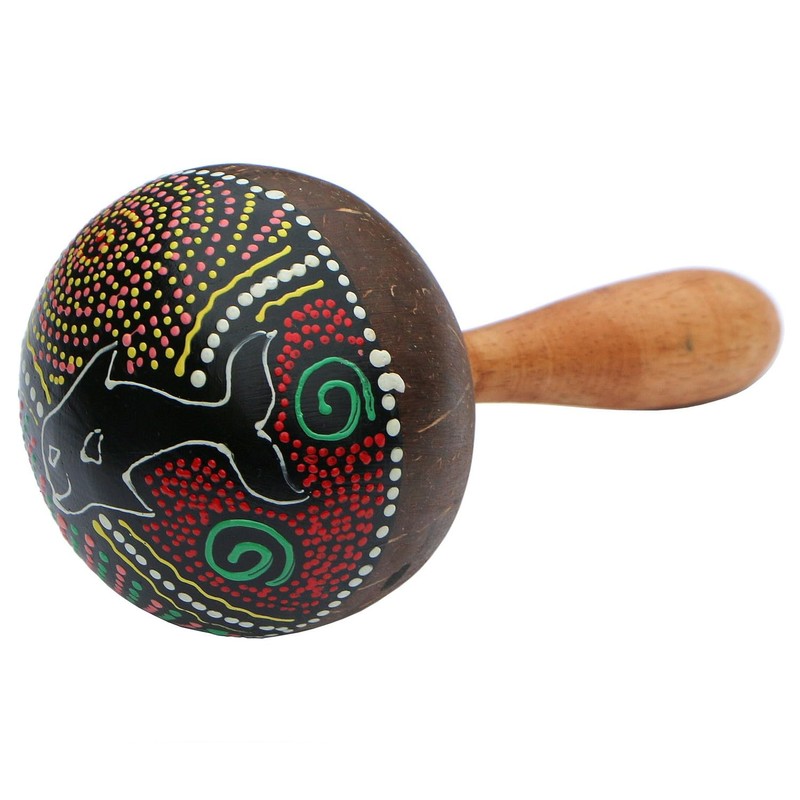 Maraca Mus102 Folding Rattle Coconut Musical Instrument