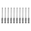 QUARKZMAN 10 Pieces Flat Head Slotted Tip Screwdriver Bits Set