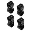 sourcing map 4 Pcs Structural Pipe Connector, 1-1/8" 2-Way Metal
