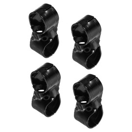 sourcing map 4 Pcs Structural Pipe Connector, 1-1/8" 2-Way Metal Connectors
