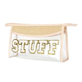 Mother's Day Beach pouch for sunscreen beach bag essentials，Waterproof Zipper Makeup Bag Toiletry Pouch for Women MOM mama Girls Summer Beach swim sunscreen pouch for beach bag