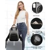 LOVEVOOK Mini Backpack for Women Stylish Waterproof Backpack Purse, Black-grey,