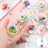4 Pack Floral ID Reel Set Practical ID Badge Holders