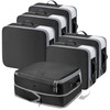 Homsorout Space Saving Compression Organisers - Set of 6, Expandable