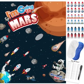 pin the sticker game Pin The Rocket on The Space Game, Outer Space Solar System Party Game Space Theme Birthday Party Favors Decorations Classroom Activities Educational Games for Kids