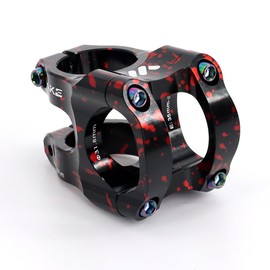 FOMTOR Bike Stem 31.8x35mm Short MTB Stem 0 Degree Handlebar Riser Ultra-Light CNC Aluminum Alloy Handlebars Clamp for Mountain Bike, Road Bikes, MTB Downhill BMX with Tool and Bolts