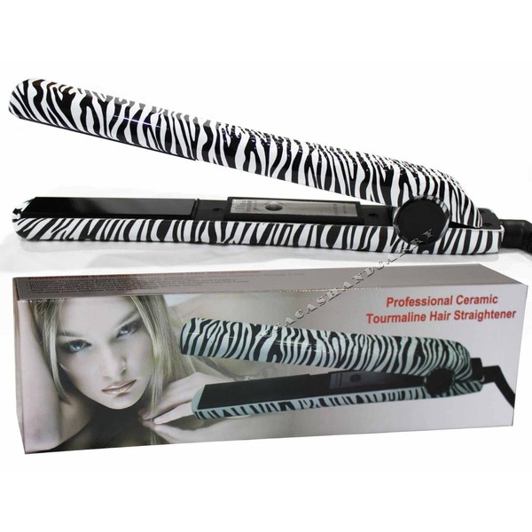 RoyalCraft TM Professional Zebra Straightening Flat Iron with Black Tourmaline