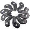 Synthetic Leather Golf Iron Head Covers Set Headcover Synthetic Leather