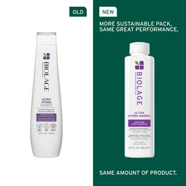 Biolage Biolage Ultra Hydra Source Conditioning Balm | Deep Hydrating Conditioner | Renews Hair's Moisture | For Very Dry Hair | Silicone-Free | Vegan | Salon Conditioner | 13.5 Fl. Oz