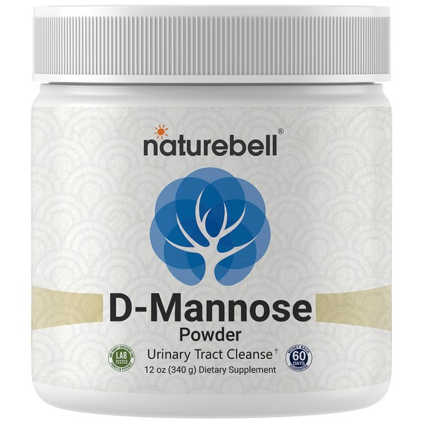 NatureBell D Mannose Powder, 12oz | Instantized for Max Absorption – Fast Acting Cleanse – Urinary Tract & Bladder Health Support – Flush UTI Impurities – Non-GMO, Vegan