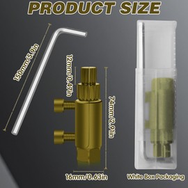 CYUXING Broken Valve Thread Extractor Broken Pipe Thread Extractor Tool, 45 Steel Faucet Removal Tool Stripped Screw Key Kit Easy Out for 1/2"/ 3/4"/ 1" Damaged Water Pipe Gold