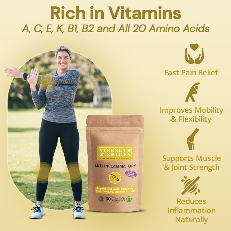 Strength & Spices Anti-inflammatory, Muscle and Joint Care Supplements for