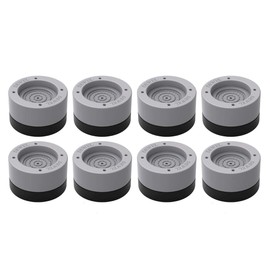 DEWEL Anti-Vibration Rubber for Washing Machines, Adjustable Height, Joint Legs Rest, Foot Pads, Stackable Use, Machine Vibration Absorption, Bottom Raise, Height 1.6 x 1.0 inches (40 mm), 2 Tier Design (0.6 - 1.0 inches (15 + 25 mm), Raise Height of Was