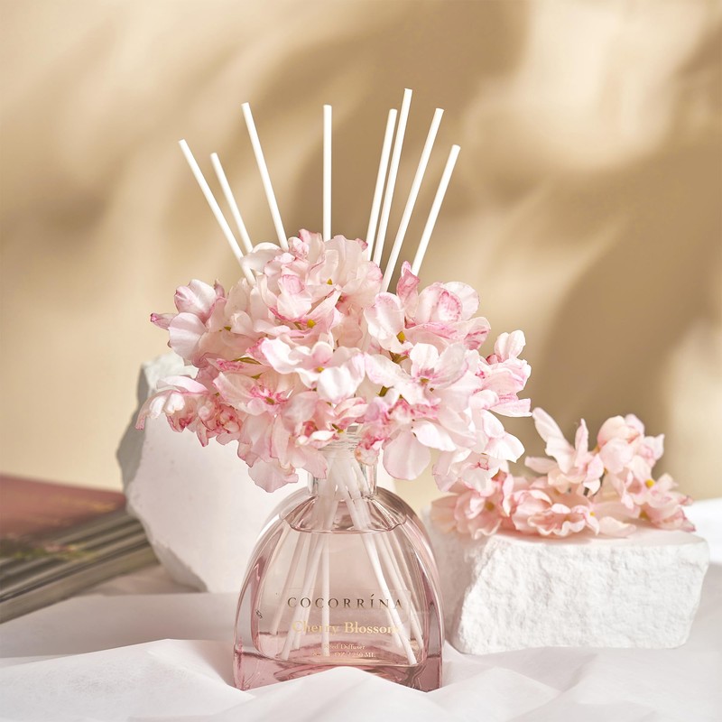 COCORRÍNA Reed Diffuser - 8.5 Oz Cherry Blossom Reed Diffuser