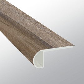 MSI 2.75 in. x 94 in. x 0.75 in. Luxury Vinyl Flooring Flush Stair Nose Molding Trims, Waterproof Flush Stair Nose Molding Floor Trim, Use with McKenna Collection, 7.9 Linear Feet, Robusto Brown,