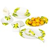 Lashuma Handmade Round Breakfast Plate Italian Ceramic Lemon Design Dinner