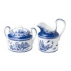 Grace Teaware Bone China Blue Willow Sugar And Creamer Set