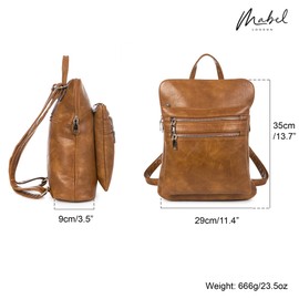 Mabel Unisex Backpack Tote Bag - Vegan Leather - In Perfect Netural Colour tone of Beige and Grey - Greige (Greige)