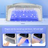 Okasiuv UV LED Nail Lamp with UV Gloves,Magnetic Metal Mirror