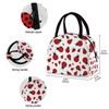 Lunch Bag Insulated Lunchbox Handbag Tote Bags Cute Red Ladybug