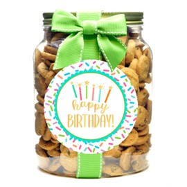 Nam's Bits Chocolate Chip Cookies - Birthday Half Gallon Jar - HBS