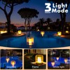 LanPool Floating Pool Lights, Solar Flame Pool Lights Waterproof, Square
