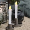 CVHOMEDECO. Flickering Taper Candles LED Drip Flameless Candles, Battery Operated