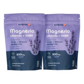 Magnesio Citrato Glicinato Nartex 150g Mora Azul Pack Gaba Lavanda