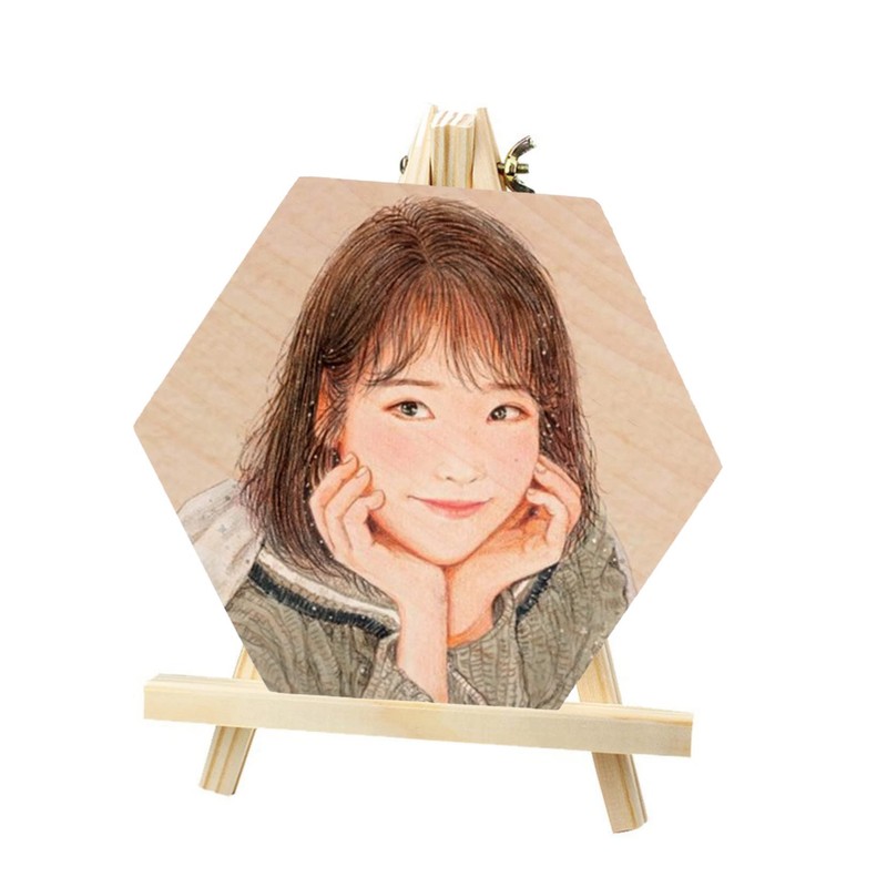 DOITOOL 2Pcs Unfinished Solid Wood Hexagon Panels for DIY Crafts